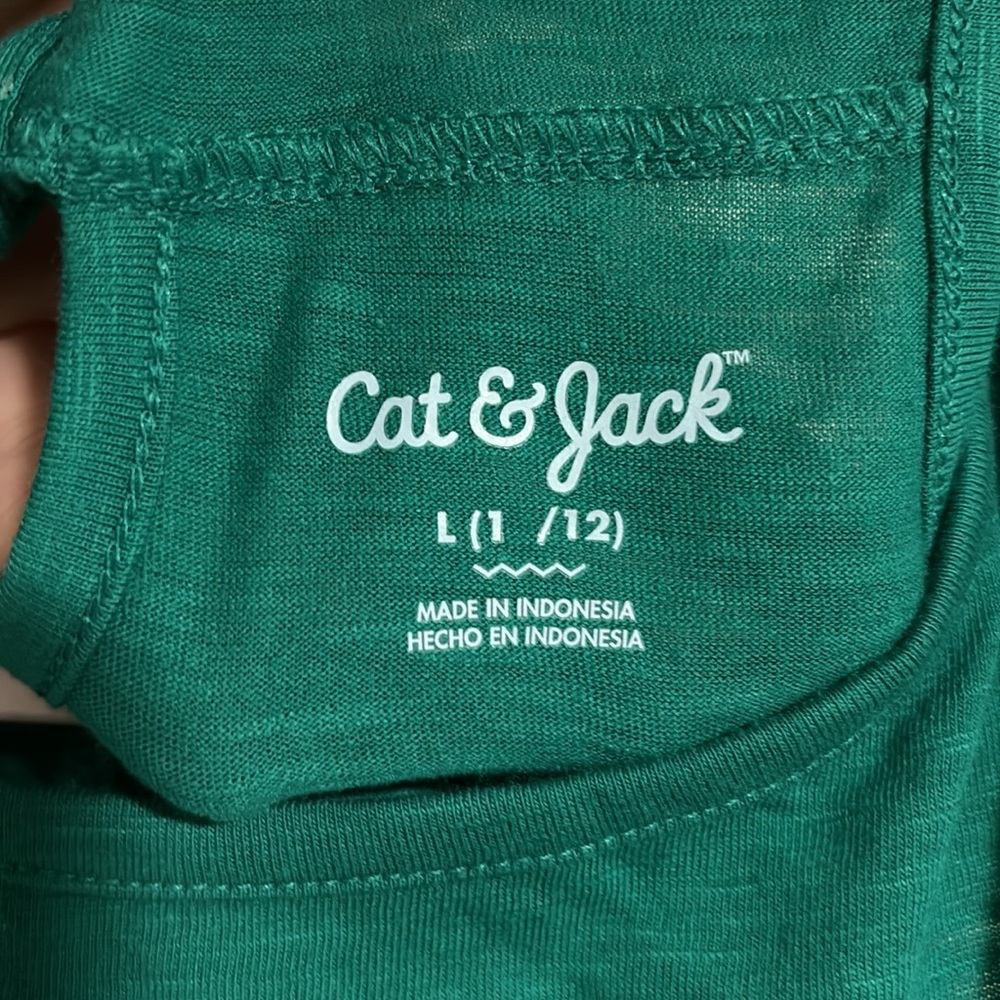 5 for $20! Cat & jack sleeveless tank Positivity is Powerful Tank size L 10-12 - Picture 5 of 6
